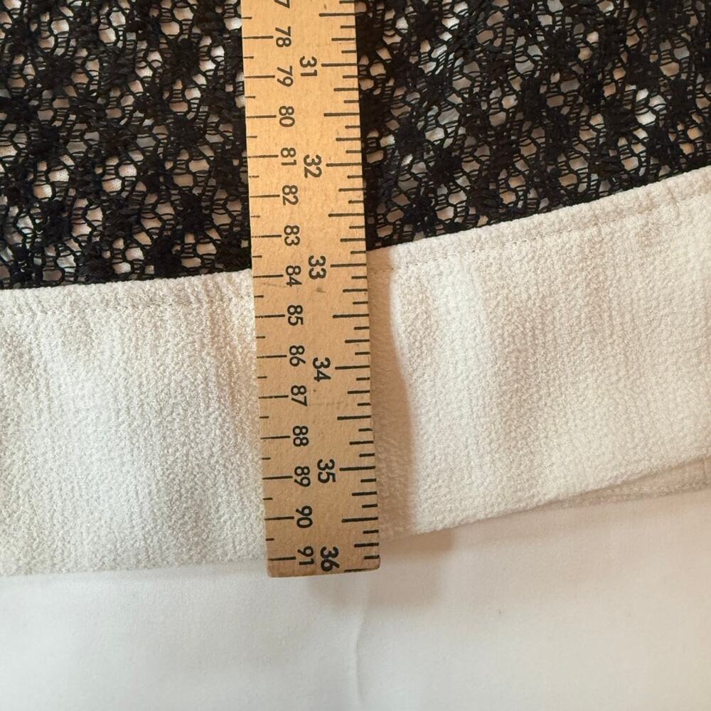 Nine West Black Fit & Flare Dress Tweed Hem Sleeveless Cocktail Career Size 2 - Picture 13 of 16